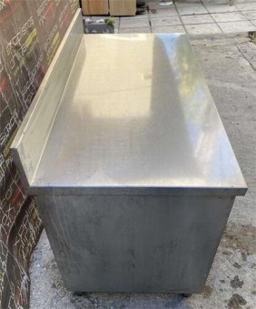 Ερμάριο Ανοιχτό Ανοξείδωτο Με Ανασήκωμα & Ράφια 143x70,5x86Cm Μεταχειρισμένο